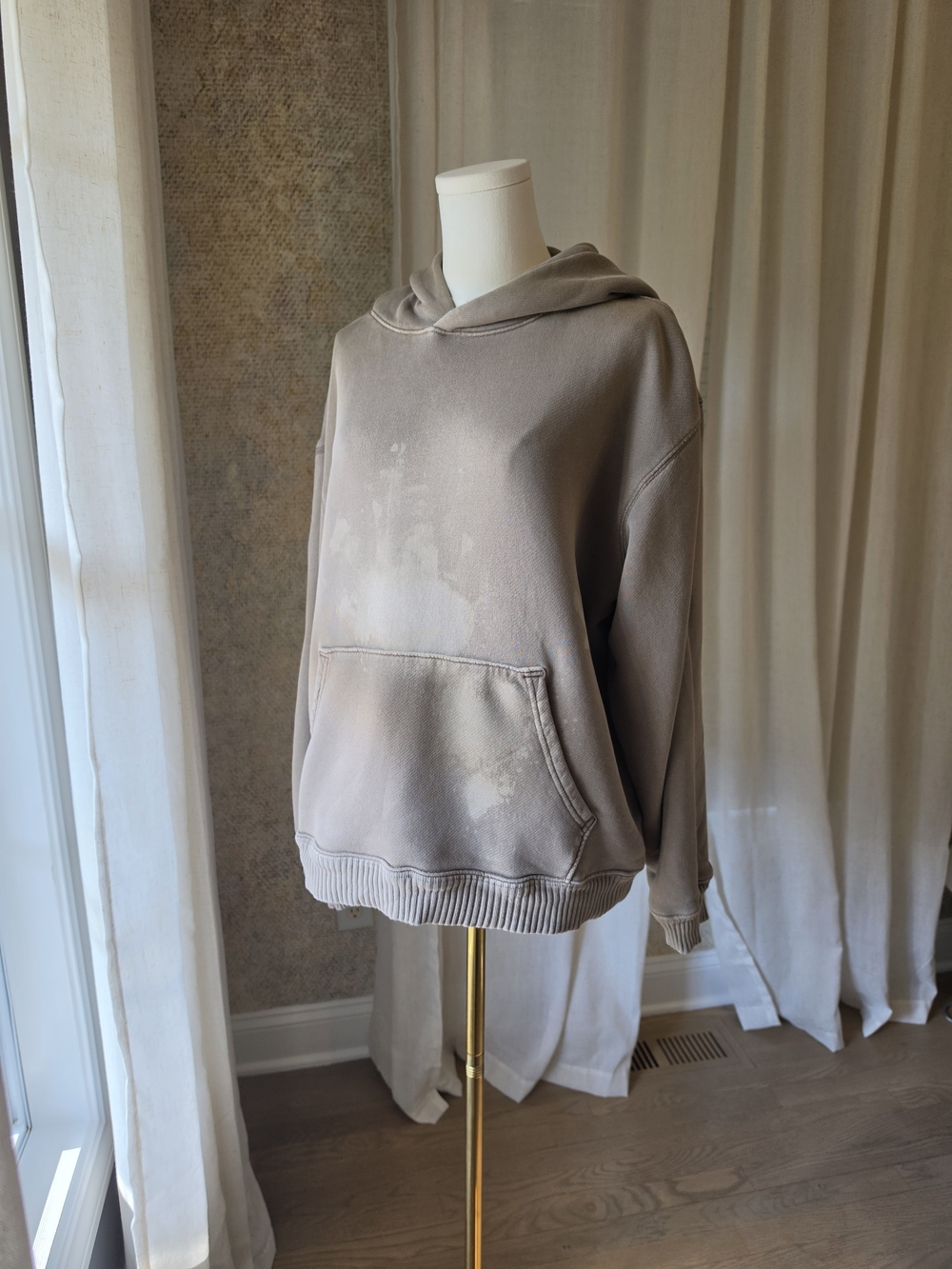 Elwood Core Oversized Hoodie Vintage Brown Medium Organic Cotton NWT